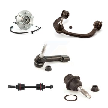 Front Left Bearing Upper Arm Lower Ball Joint Outer Tie Rod Link Kit (5Pc) For Ford F-150 K7T-105294