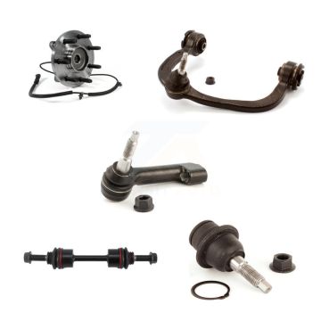 Front Left Bearing Upper Arm Lower Ball Joint Outer Tie Rod Link Kit (5Pc) For Ford F-150 K7T-105295