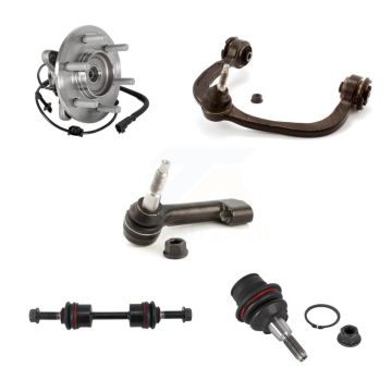 Front Left Bearing Upper Arm Lower Ball Joint Outer Tie Rod & Link Kit (5Pc) For Ford 4WD K7T-105299