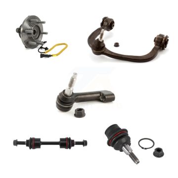 Front Left Bearing Upper Arm Lower Ball Joint Outer Tie Rod Link Kit (5Pc) For Ford F-150 K7T-105301