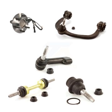Front Left Bearing Upper Arm Lower Ball Joint Outer Tie Rod & Link Kit (5Pc) For Ford RWD K7T-105303