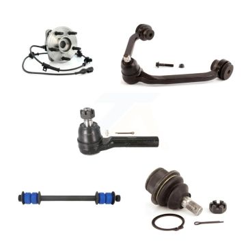 Front Left Bearing Upper Arm Lower Ball Joint Outer Tie Rod Link Kit (5Pc) For Ford Sport K7T-105316