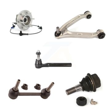 Front Left Bearing Upper Arm Lower Ball Joint Outer Tie Rod Link Kit (5Pc) For Hummer H3 K7T-105328