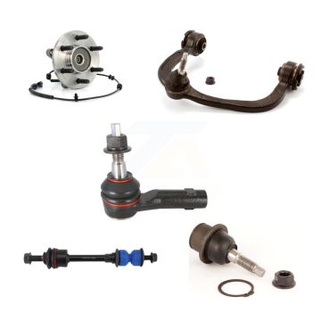 Front Left Bearing Upper Arm Lower Ball Joint Outer Tie Rod Link Kit (5Pc) For Ford F-150 K7T-105332