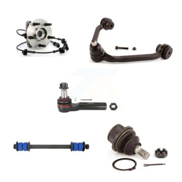 Front Left Bearing Upper Arm Lower Ball Joint Outer Tie Rod Link Kit (5Pc) For Ford Mazda K7T-105345