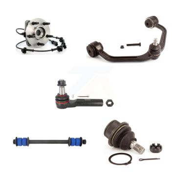 Front Left Bearing Upper Arm Lower Ball Joint Outer Tie Rod Link Kit (5Pc) For Ford Mazda K7T-105347