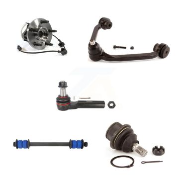 Front Left Bearing Upper Arm Lower Ball Joint Outer Tie Rod Link Kit (5Pc) For Ford Mazda K7T-105349