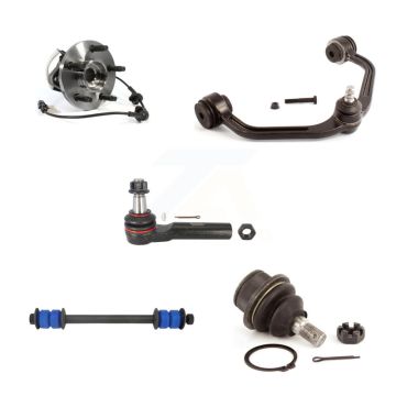 Front Left Bearing Upper Arm Lower Ball Joint Outer Tie Rod Link Kit (5Pc) For Ford Mazda K7T-105351