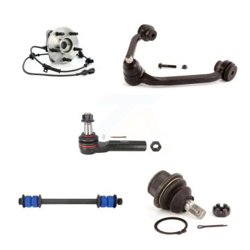 Front Left Bearing Upper Arm Lower Ball Joint Outer Tie Rod Link Kit (5Pc) For Ford Mazda K7T-105353