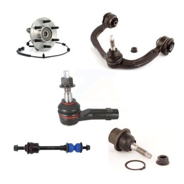 Front Right Upper Control Arm Lower Ball Joint Outer Tie Rod Link Kit (5Pc) For Ford Mark K7T-105408
