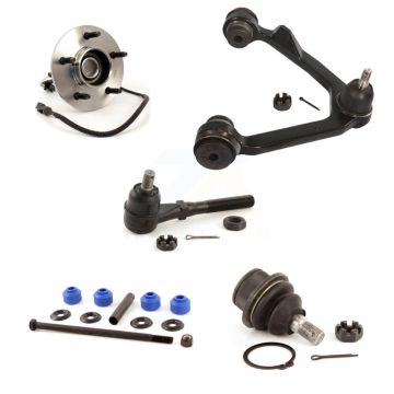 Front Right Hub Upper Arm Lower Ball Joint Outer Tie Rod & Link Kit (5Pc) For Ford F-150 K7T-105426