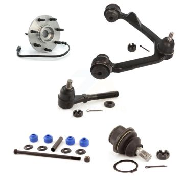 Front Right Hub Upper Arm Lower Ball Joint Outer Tie Rod & Link Kit (5Pc) For Ford F-150 K7T-105430