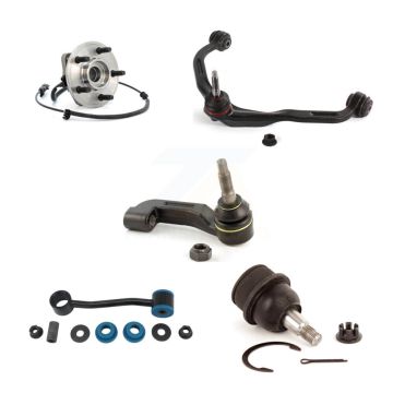 Front Right Hub Upper Arm Lower Ball Joint Outer Tie Rod Link Kit (5Pc) For Jeep Liberty K7T-105444