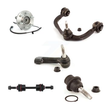 Front Right Upper Control Arm Lower Ball Joint Outer Tie Rod Link Kit (5Pc) For Ford 4WD K7T-105445