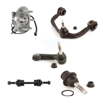 Front Right Upper Control Arm Lower Ball Joint Outer Tie Rod Link Kit (5Pc) For Ford 4WD K7T-105446