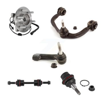 Front Right Upper Control Arm Lower Ball Joint Outer Tie Rod Link Kit (5Pc) For Ford 4WD K7T-105447