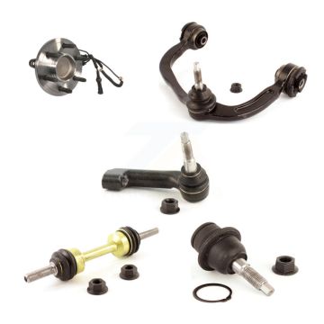 Front Right Upper Control Arm Lower Ball Joint Outer Tie Rod Link Kit (5Pc) For Ford RWD K7T-105448