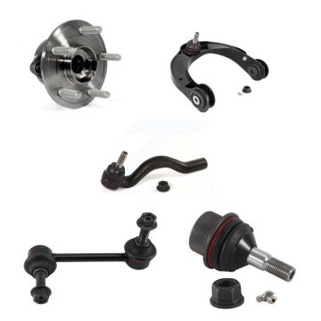 Front Right Hub Upper Control Arm Lower Ball Joint Outer Tie Rod Link Kit (5Pc) For Jeep K7T-105453