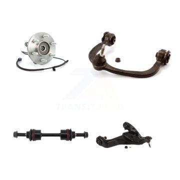 Front Left Hub Bearing Lower Upper Control Arm with Ball Joint & Link Kit For Ford F-150 K7T-105480