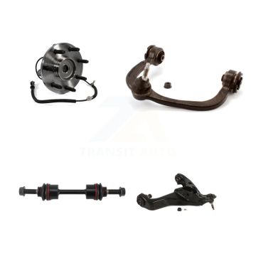 Front Left Hub Bearing Lower Upper Control Arm with Ball Joint & Link Kit For Ford F-150 K7T-105484