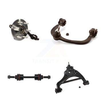 Front Left Hub Bearing Lower Upper Control Arm with Ball Joint & Link Kit For Ford F-150 K7T-105503