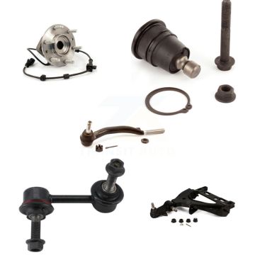 Front Left Bearing Lower Arm Upper Ball Joint Outer Tie Rod Link Kit (5Pc) For GMC Envoy K7T-105553
