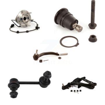 Front Left Bearing Lower Arm Upper Ball Joint Outer Tie Rod Link Kit (5Pc) For GMC Envoy K7T-105554