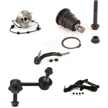 Front Left Bearing Lower Arm Upper Ball Joint Outer Tie Rod Link Kit (5Pc) For GMC Envoy K7T-105555