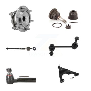 Front Left Bearing Lower Arm Upper Ball Joint Tie Rod & Link Kit (6Pc) For Toyota Tacoma K7T-105558