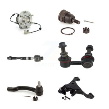 Front Left Bearing Lower Control Arm Upper Ball Joint Tie Rod & Link Kit (6Pc) For Nissan K7T-105563