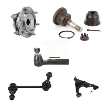 Front Left Bearing Lower Control Arm Upper Ball Joint Outer Tie Rod & Link Kit (5Pc) For K7T-105566