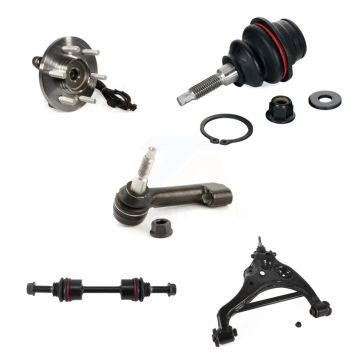 Front Left Bearing Lower Arm Upper Ball Joint Outer Tie Rod Link Kit (5Pc) For Ford F-150 K7T-105568