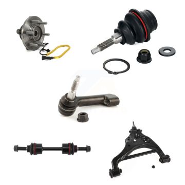 Front Left Bearing Lower Arm Upper Ball Joint Outer Tie Rod Link Kit (5Pc) For Ford F-150 K7T-105569