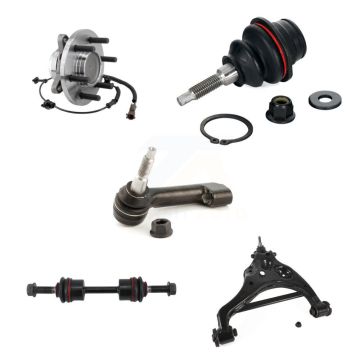Front Left Bearing Lower Arm Upper Ball Joint Outer Tie Rod Link Kit (5Pc) For Ford F-150 K7T-105571