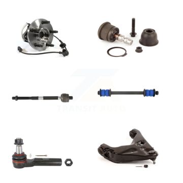 Front Left Hub Bearing Lower Arm Upper Ball Joint Tie Rod Link Kit (6Pc) For Mazda B4000 K7T-105581