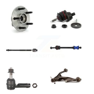 Front Left Bearing Lower Arm Upper Ball Joint Tie Rod & Link Kit (6Pc) For Dodge Ram 1500 K7T-105589