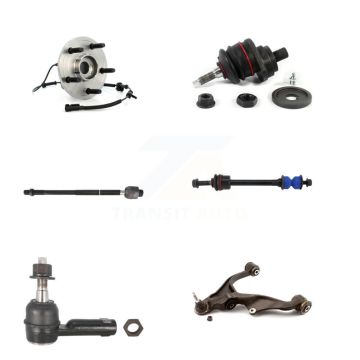 Front Left Bearing Lower Arm Upper Ball Joint Tie Rod & Link Kit (6Pc) For Dodge Ram 1500 K7T-105590