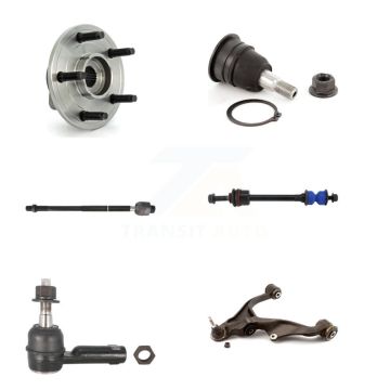 Front Left Bearing Lower Arm Upper Ball Joint Tie Rod & Link Kit (6Pc) For Dodge Ram 1500 K7T-105591