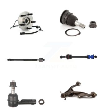Front Left Bearing Lower Arm Upper Ball Joint Tie Rod & Link Kit (6Pc) For Dodge Ram 1500 K7T-105592