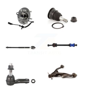 Front Left Bearing Lower Control Arm Upper Ball Joint Tie Rod Link Kit (6Pc) For Ram 1500 K7T-105596