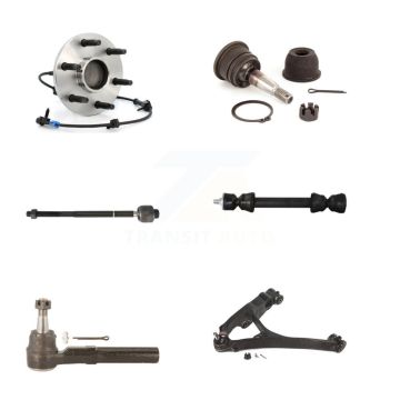 Front Left Bearing Lower Arm Upper Ball Joint Tie Rod Link Kit (6Pc) For GMC Sierra 1500 K7T-105600
