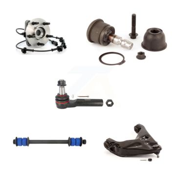 Front Left Bearing Lower Arm Upper Ball Joint Outer Tie Rod Link Kit (5Pc) For Ford Mazda K7T-105618