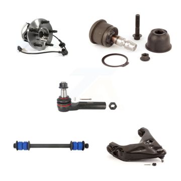Front Left Bearing Lower Arm Upper Ball Joint Outer Tie Rod Link Kit (5Pc) For Ford Mazda K7T-105620