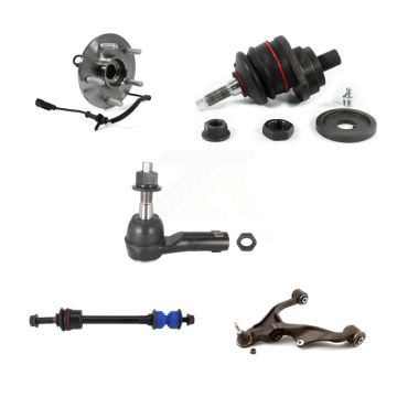 Front Left Bearing Lower Arm Upper Ball Joint Outer Tie Rod & Link Kit (5Pc) For Ram 1500 K7T-105634