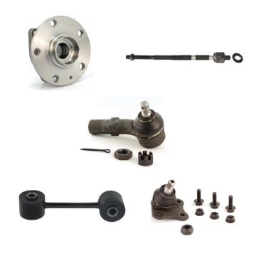 Front Left Hub Bearing Lower Ball Joint Tie Rod & Link Kit (5Pc) For Volkswagen Golf City K7T-105674
