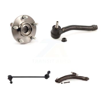 Front Left Hub Bearing Lower Control Arm Outer Tie Rod & Link Kit For Nissan Rogue Select K7T-105684