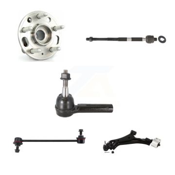 Front Left Hub Bearing Lower Control Arm Tie Rod Link Kit (5Pc) For Chevrolet Equinox GMC K7T-105702