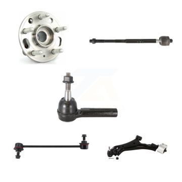 Front Left Hub Bearing Lower Control Arm Tie Rod Link Kit (5Pc) For Chevrolet Equinox GMC K7T-105703