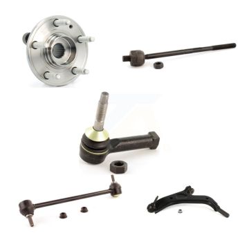 Front Left Hub Bearing Lower Control Arm Tie Rod Link Kit (5Pc) For Ford Taurus X Mercury K7T-105710
