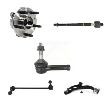 Front Left Hub Bearing Lower Arm Tie Rod Link Kit (5Pc) For Ford Police Interceptor Sedan K7T-105714